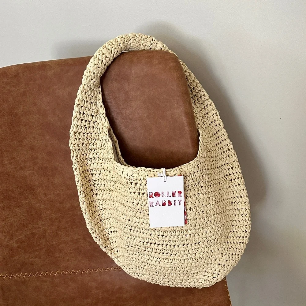 NWT Hat Attack Shelly Straw Bag - Picture 8 of 9